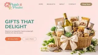Create a Beautiful Flower Shop Website Using Only HTML & CSS