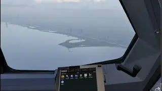 Xplane12 crosswind landing at Chicago (KORD) with the A330 neo