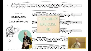 French Horn Masterclass - 4d Warm-up and Basics by Christoph Ess - air flow exercises 4d playalong