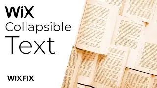 Collapsible Text in Wix | Wix Fix