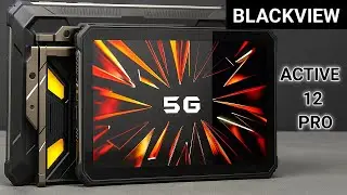 Blackview Active 12 Pro - Powerful 5G Rugged Tablet with Built-in 1080p Projector