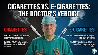 CIGARETTES VS E-CIGARETTES: MYTHS VS FACTS -  #podcast #viral #youtubevideo  #safety #doctor #health