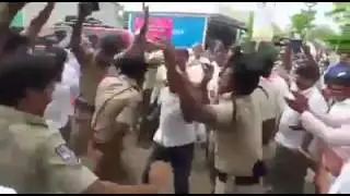 POLICE DANCING WITH TRS LEADERS