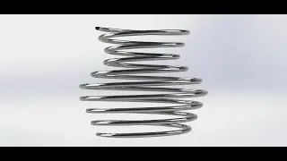 Solidworks Tutorial for creating a Helix with variable conicity.