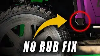 NO Cut OR Trim Solution for tire rubbing on a 2019-2025 Sierra/Silverado HD