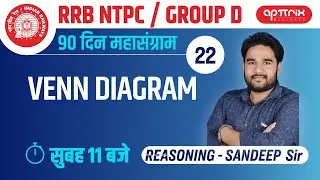 RRB NTPC/Group D | Venn Diagram | Reasoning by Sandeep Sir