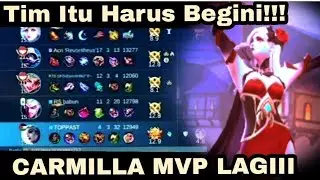 Carmilla Top Past MVP Lagi Road To Mythic Mlbb Gameplay Season 38 Rank Legends IV BarBar Hari Ke-20