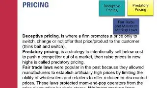 11.3 Legal Issues in Pricing