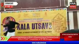 Mehran Rafi,Student of BHSS URI performing at Div Level &ldquo;KALA UTSAV