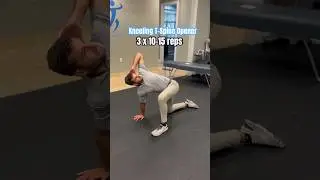 The kneeling thoracic spine opener is great for implementing before workouts, golf & during the day!