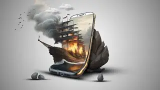 3D Mobile World Photoshop Manipulation Tutorial