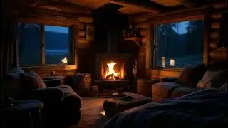El Azzar | Cabin Fireplace 🔥 Warm Fire Sounds for Sleep & Relaxation