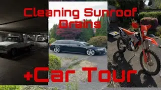 Cleaning Sunroof Drains On My A4. Car Tour