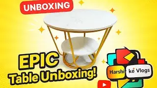 🔥 &ldquo;INSANE DEAL! Round Marble Coffee Table Only ₹1,599 | Unboxing & Honest Review&rdquo;---✅  