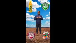 frooti, chewing gum, anardana & lollipop from monkey head funny vfx magic video #shorts #funny