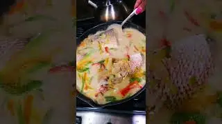 STEAM FISH COOKED IN COCOUNT MILK. #seafood #jamaican#recipe#realyaadstyle#shortsfeed