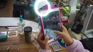 Selfie Ring Light for Camera, LEICESTERCN Rechargeable Dimmable [38 LED] Lights Fill-in Lighting