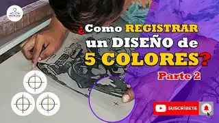 ➕COMO REGISTRAR varios colores en serigrafia TEXTIL👌 / Marcas de REGISTRO / #Parte 2