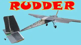 CRAZY RUDDER DIRECTLY ON THE SERVO. HOW TO BULD LARGE RC PLANE AT HOME.