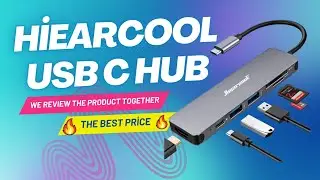 Hiearcool USB C Hub, USB C Multi-Port Adapter for MacBook Pro, 7IN1 USB C to HDMI Hub Dongle