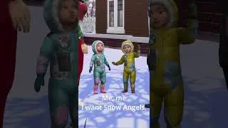 Sims 4 Winterfest Advent Calendar - Day 12 Making Snow Angels