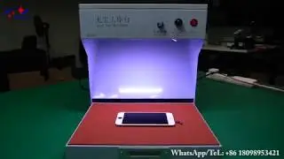 Sameking mini dust free room with built in dust lamp for lcd reapir