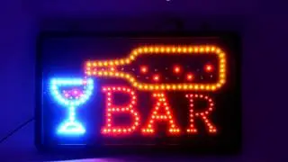 DisplayLand Ehrensperger LED-Schild BAR blinkend Nr. 100956