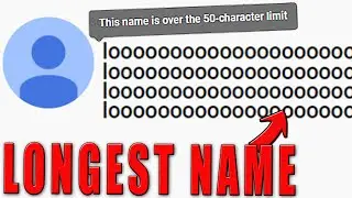 New Longest YouTube Channel Name!... (420 characters)