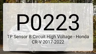 DTC P0223: TP Sensor B Circuit High Voltage - Honda CR-V 2017-2022