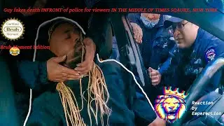 This guy PRETENDED TO BE DEAD in the MIDDLE OF TIMES SQAURE, NEW YORK! (my reaction) **INSANE**
