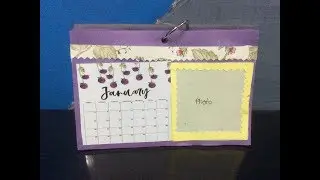 DIY Desk Calendar// Handmade Calendar 2019// Handmade crafters by Manavi Sanghvi