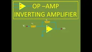 Inverting amplifier - OP AMP  explained in Tamil