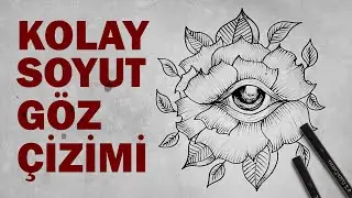 KOLAY SOYUT GÖZ ÇİZİMİ / EASY ABSTRACT EYE DRAWING / GÖZ ÇİZİMİ