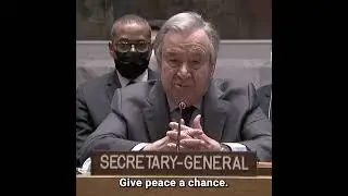 Antonio Guterres Begs President Putin to stop the att*ack
