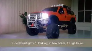 Tamiya FORD F350 Lights and steering DEMO