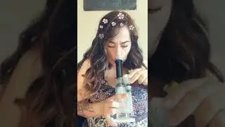 Smoking girl medicated marijuana cannabis