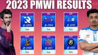 RESULTS PMWI VOTES 2023 LIVE 🔥 ft.AGONxi8 , STAR , DRS , S2G , TWISMINDS , BTR , #PMWI_2023_VOTES