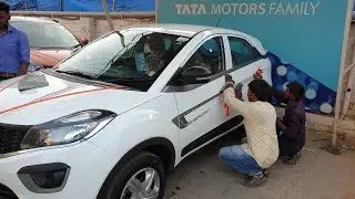 Official Stickering of Tata Nexon to make it Special|Bonnet,Side Door,Roof Top|Process Walkthrough