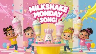 Milkshake Monday Song! 🥤 Fun Kids Song & Dance | Sing Along & Shake!