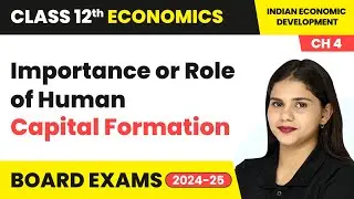 Importance or Role of Human Capital Formation | Class 12 Economics Chapter 4 | CBSE 2024-25