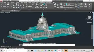 3D Capitol in AutoCAD || 3d design of capitol in AutoCAD || Tech&Programming