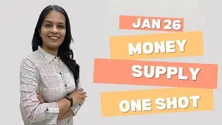 CA foundation Jan 26 Economics Revision Marathon Chapter 8 unit 2 Money Supply by CA Meenal