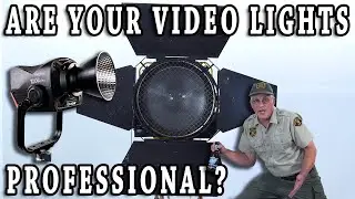 Do You Have Professional Video Lights? How Can You Be A Professional Without Professional Gear?