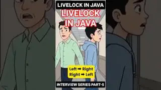 Livelock in Java Explained | Funny Interview Story 🔁 #shorts
