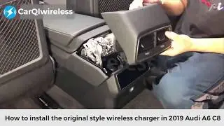 CarQiWireless Wireless Phone Charger Pad for  2019 Audi A6 C8