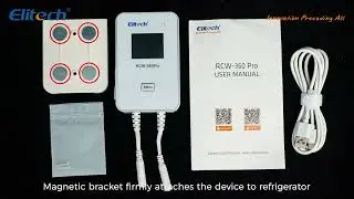 How to use the Elitech RCW 360Pro-W data logger?