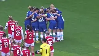 WSL. 'Arsenal v. Chelsea. 15/01/23.'  Huddle Talk - Chelsea.
