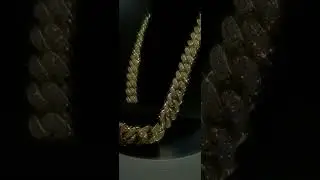 15mm Gold Iced Out Cuban Chain | Hip Hop Bling