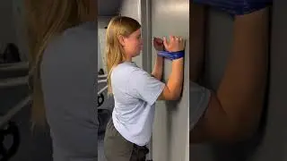 Shoulder External Rotator Walk-Outs (chin-level)