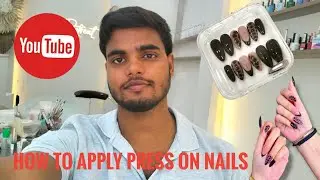 press on nail kaise lgaye  How to apply press on nails with sticky tabs? New nails design press on 